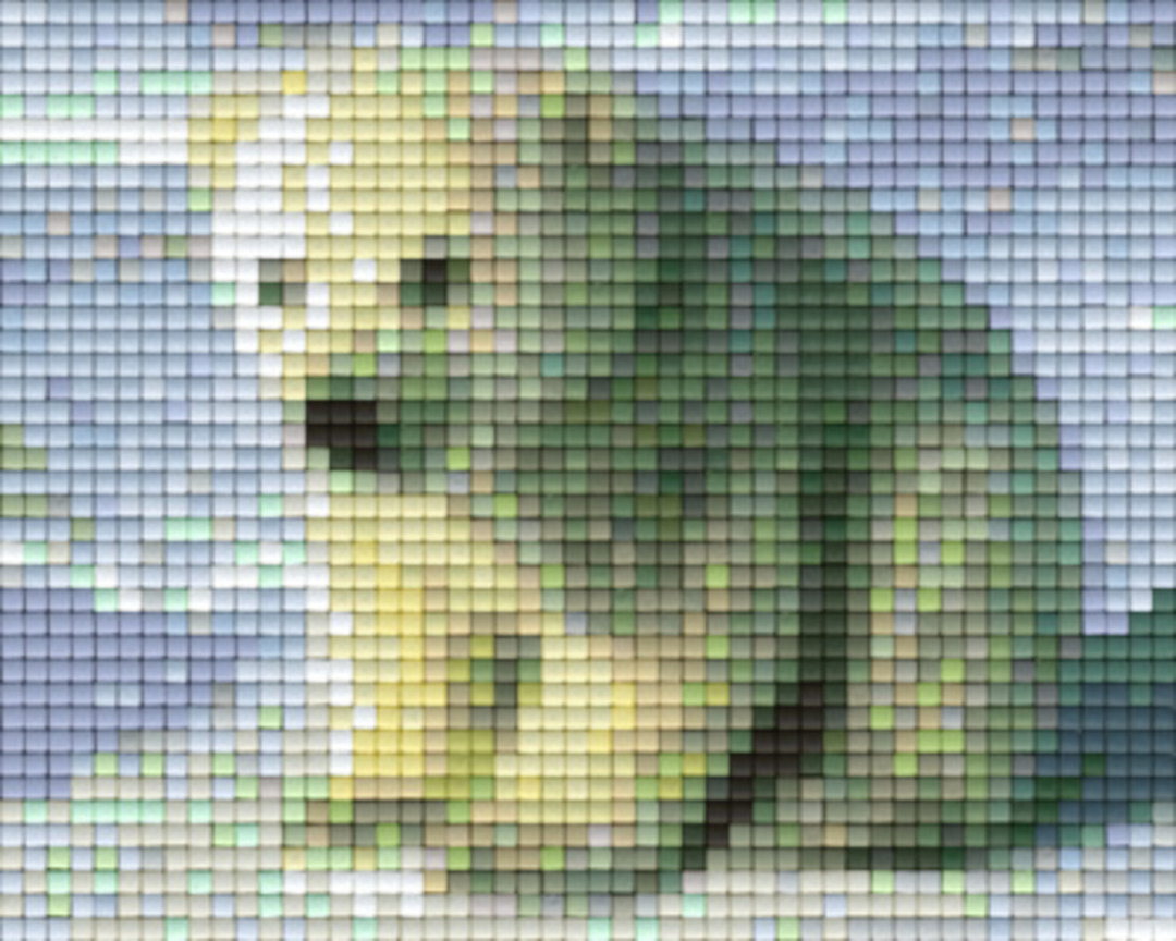 Baby Polar Bear One [1] Baseplate PixelHobby Mini-mosaic Art Kit image 0